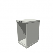 Hoogte = 800 mm 27X36 RAL 9002