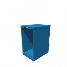 Hoogte = 800 mm 27X36 RAL 5015