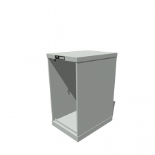 Hoogte = 850 mm 27X36 RAL 7035