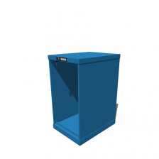 Hoogte = 850 mm 27X36 RAL 5015