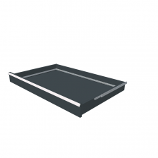 H = 100 mm 54X36 75 kg - RAL 7016