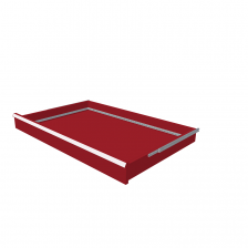 H = 100 mm 54X36 75 kg - RAL 3003