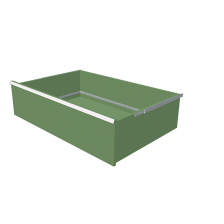 H = 250 mm 54X36 75 kg - RAL 6011