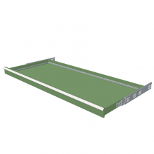 H = 75 mm 78X36 200 kg - RAL 6011