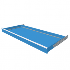 H = 100 mm 78X36 200 kg - RAL 5012