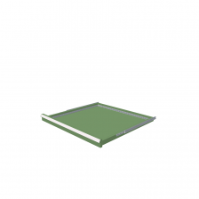 H = 50 mm 36X36 75 kg - RAL 6011
