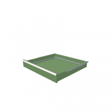 H = 100 mm 36X36 75 kg - RAL 6011