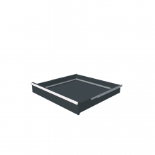 H = 100 mm 36X36 75 kg - RAL 7016