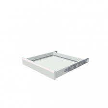 H = 100 mm 36X36 200 kg - RAL 7035