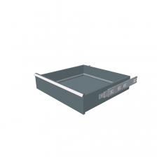 H = 150 mm 36X36 200 kg - RAL 7031