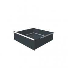 H = 200 mm 36X36 75 kg - RAL 7016