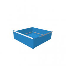 H = 200 mm 36X36 75 kg - RAL 5015