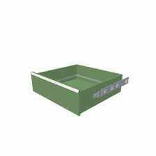 H = 200 mm 36X36 200 kg - RAL 6011