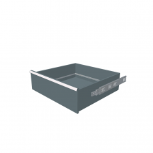 H = 200 mm 36X36 200 kg - RAL 7031