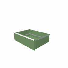 H = 200 mm 36X27 75 kg - RAL 6011