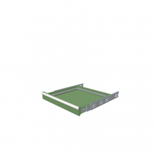 H = 75 mm 27X27 200 kg - RAL 6011