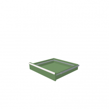 H = 100 mm 27X27 75 kg - RAL 6011
