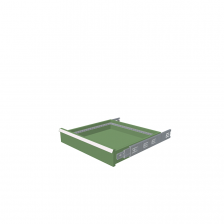 H = 100 mm 27X27 200 kg - RAL 6011