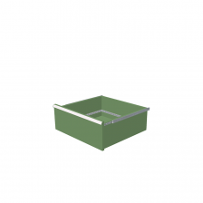 H = 200 mm 27X27 75 kg - RAL 6011