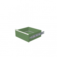 H = 200 mm 27X27 200 kg - RAL 6011
