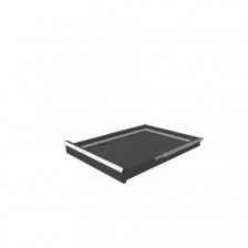 H = 75 mm 27X36 75 kg - RAL 9011
