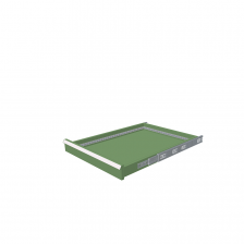 H = 75 mm 27X36 200 kg - RAL 6011