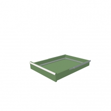 H = 100 mm 27X36 75 kg - RAL 6011