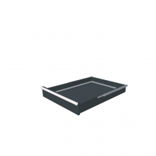 H = 100 mm 27X36 75 kg - RAL 7016
