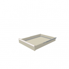 H = 100 mm 27X36 75 kg - RAL 7032