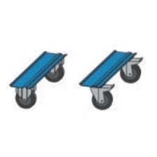 Set wielen - Ø 100/H=135mm