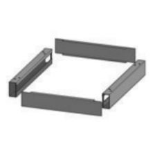 Sokkel 100 mm RAL 6011