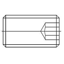 Schroef DIN913 M6X8