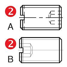 Schroef voor VDI E1 M22X1,5X35