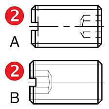 Schroef voor VDI E1 M18X1,5X30
