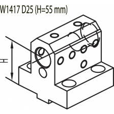 BMT55 volbooropname Ø25 H55