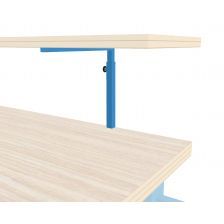 Verstelbare beugel RAL5012 300-450 mm voor legplank