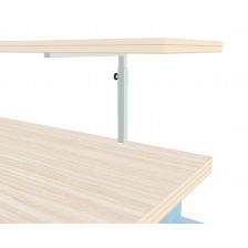 Verstelbare beugel RAL7035 300-450 mm voor legplank