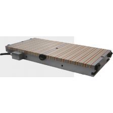 Magneetplaat dwarspool 75N/cm² messing extra fijn 600x200mm