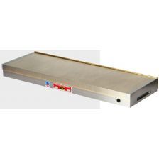Magneetplaat dwarspool 80N/cm² messing extra fijn 150x100x47