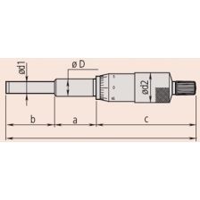 Inbouwschroefmaat 0-6,5 0,01mm