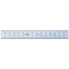 Stalen liniaal 0-150mm in starre uitvoering