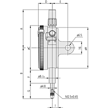 Meetklok 10 mm/0,01 IP64