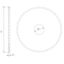 CIRKELZAAG 1200 Ø 63x2x16 mm Z=40