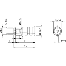 OML nulpuntspansysteem APS beschermdop G1/8 inch SW16