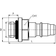 OML nulpuntspansysteem APS Snelkoppeling G1/8 inch male