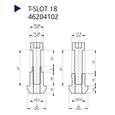 OML nulpuntspansysteem APS spanbout M10 T18 set 9 stuks