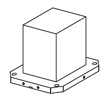 OML spankubus vierkant gietijzer 500x500 H700 ruw