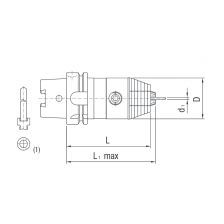 CNC boorhouder DIN69893 HSK-A50 boor 0,5-13 mm ZBA