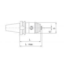 CNC boorhouder MAS403 BT35 boor 0,5-13 mm