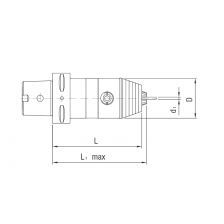 CNC boorhouder ISO26623 Capto C5 boor 0,5-13 mm